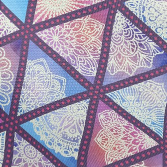 Lace Triangle Pongee
