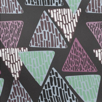 Leopard Print Triangle Pongee