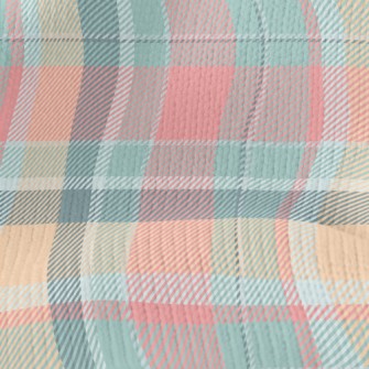 Pastel Plaid Stretch Jersey