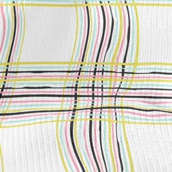 Abstract Stripes Stretch Jersey