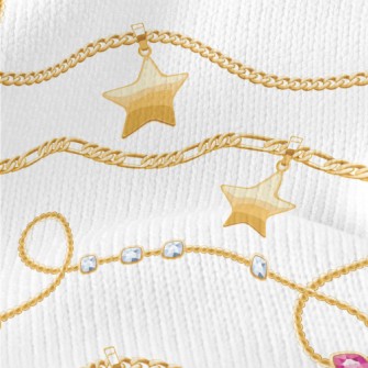 Chain Of Stars And Hearts Stretch Jersey