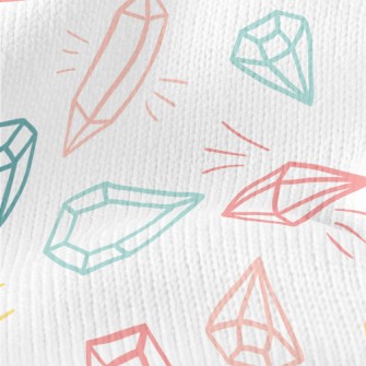 Sketch Diamonds And Gemstones Stretch Jersey