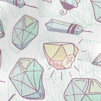 Hand Drawn Diamonds Stretch Jersey