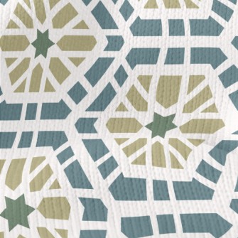 Hexagonal Geometric Tiles Stretch Jersey