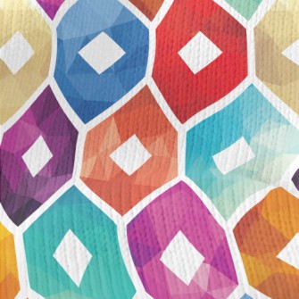 Gradient Pattern Flower Stretch Jersey