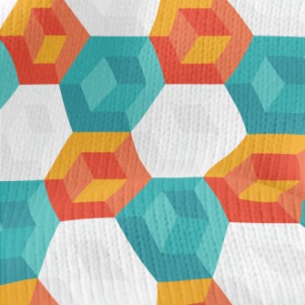 Abstract Hexagon Stretch Jersey