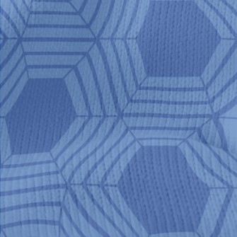 Blue Kaleidoscope Stretch Jersey
