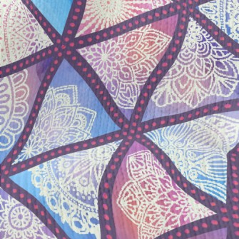 Lace Triangle Stretch Jersey