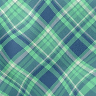 Blue And Green Plaid Lightweight Cotton Poplin
