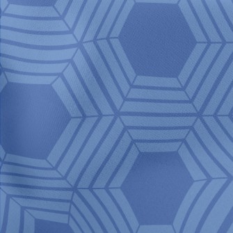 Blue Kaleidoscope Lightweight Cotton Poplin