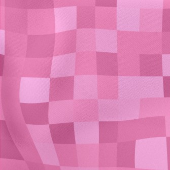 Pink Mark Brick Lightweight Cotton Poplin
