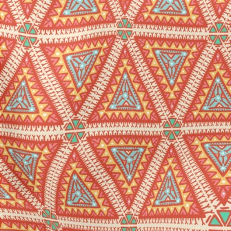 Tribal Triangle Totem Lightweight Cotton Poplin