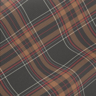 Coffee Red Line Large Plaid Pa Midweight Cotton Poplin