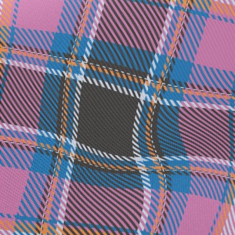 Crayon Pink Grid Midweight Cotton Poplin