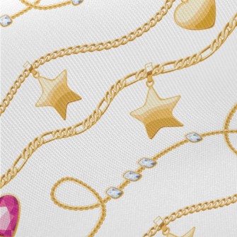 Chain Of Stars And Hearts Midweight Cotton Poplin