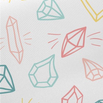 Sketch Diamonds And Gemstones Midweight Cotton Poplin