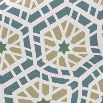 Hexagonal Geometric Tiles Midweight Cotton Poplin