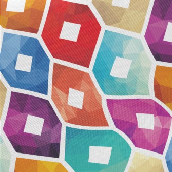 Gradient Pattern Flower Midweight Cotton Poplin