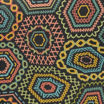 Ethnic Embroidery Midweight Cotton Poplin