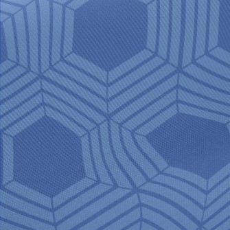 Blue Kaleidoscope Midweight Cotton Poplin