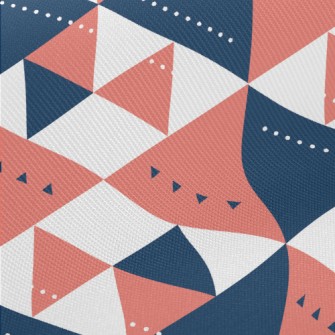 Big And Small Triangles Midweight Cotton Poplin