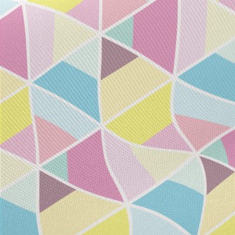 Triangular Splicing Midweight Cotton Poplin