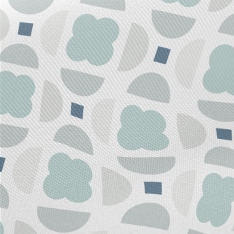 Cloud-like Geometry Midweight Cotton Poplin