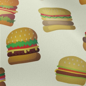 Cartoon Various Burgers Chiffon