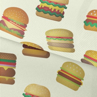 Cartoon Various Burgers Waterproof Oxford