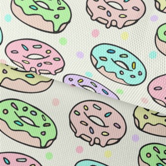 Colorful Cartoon Donuts Waterproof Oxford