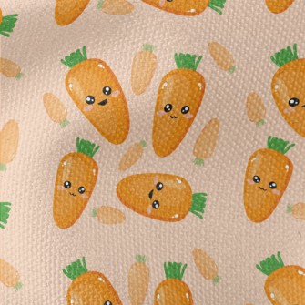Happy Expression Carrot Waterproof Canvas