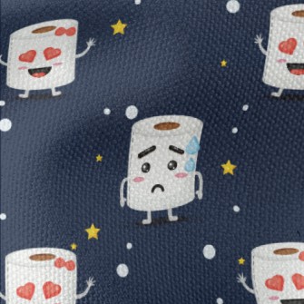 Funny Expression Toilet Paper Waterproof Canvas
