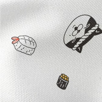 Cats And Sushi Waterproof Canvas