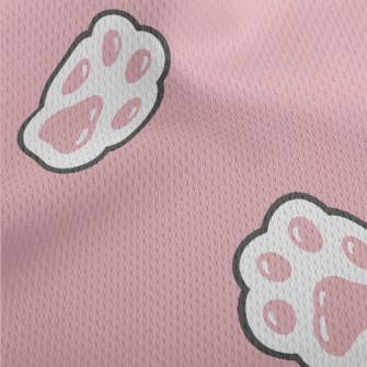 Japanese Cute Cat Paw Athletic Mesh Flat Back