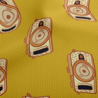 Vintage Retro Camera Athletic Mesh Flat Back