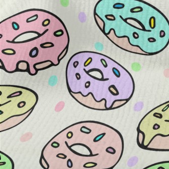 Colorful Cartoon Donuts Terry
