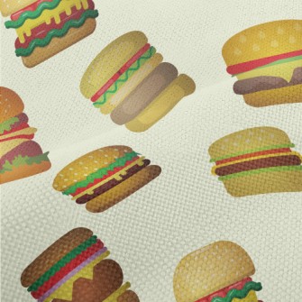 Cartoon Various Burgers Performance Linen
