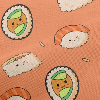 Japanese Cute Sushi Rolls Performance Linen