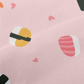 Cute Sushi And Fish Plate Performance Linen