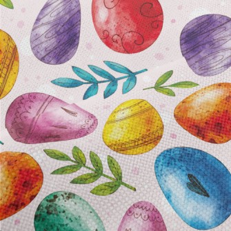 Watercolor Hand Painted Easter Performance Linen