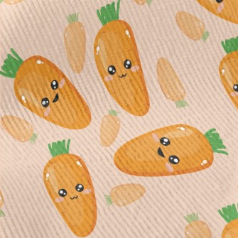 Happy Expression Carrot Standard Corduroy