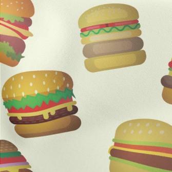 Cartoon Various Burgers Stretch Ponte