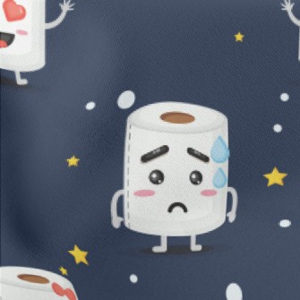 Funny Expression Toilet Paper Stretch Ponte