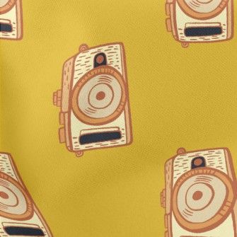 Vintage Retro Camera Stretch Ponte