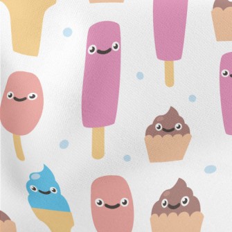 Cartoon Smiling Ice Cream Stretch Ponte