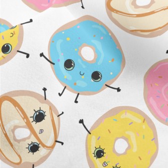 Funny Smiley Donut Micro Fleece