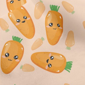 Happy Expression Carrot Micro Fleece