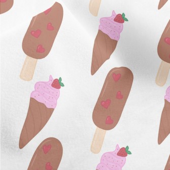 Chocolate Strawberry Ice Cream Micro Fleece