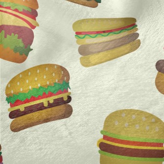 Cartoon Various Burgers Minky