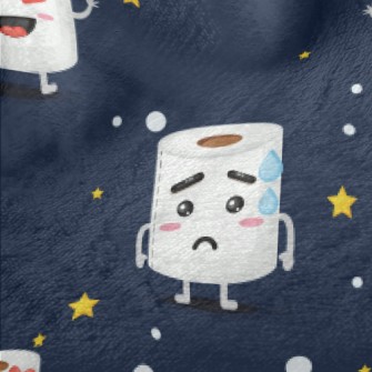 Funny Expression Toilet Paper Minky